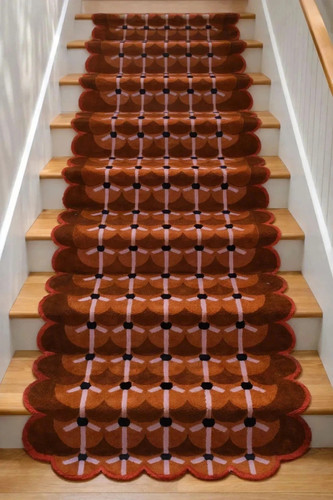 Modern abstract brown wool - abstract,